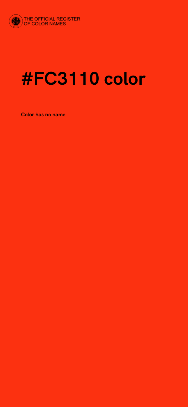 #FC3110 color image