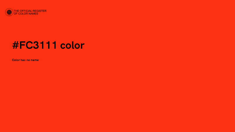 #FC3111 color image