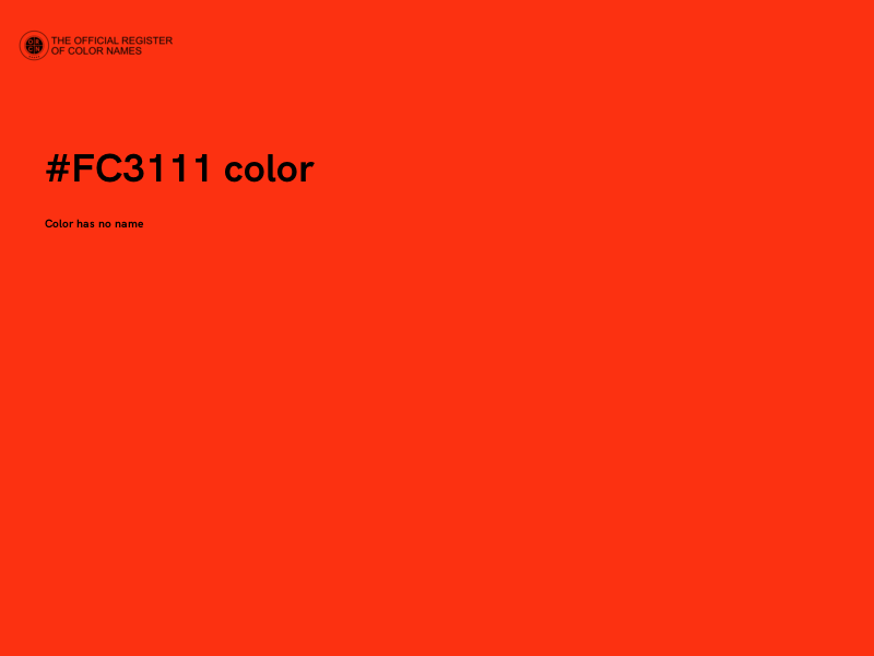 #FC3111 color image
