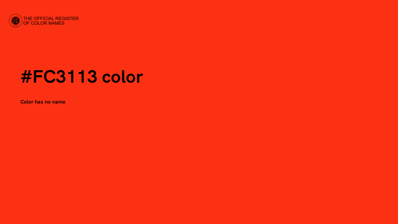 #FC3113 color image