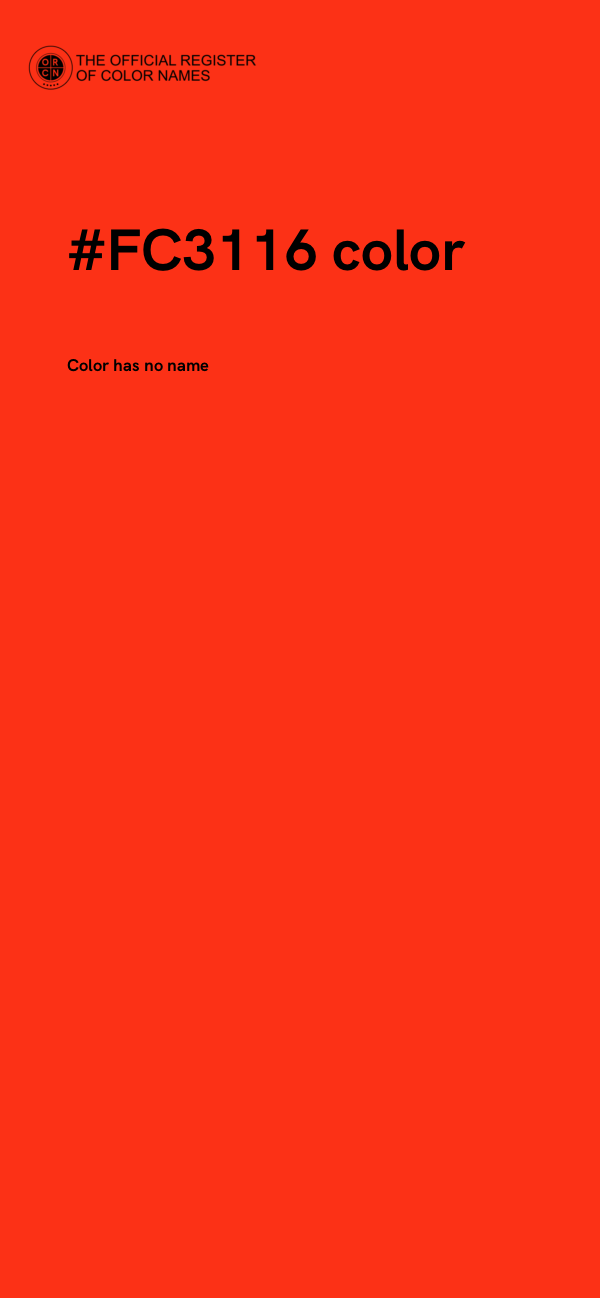 #FC3116 color image