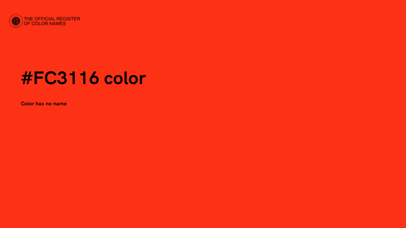 #FC3116 color image