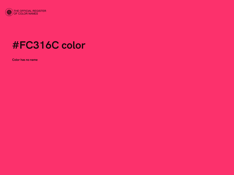 #FC316C color image