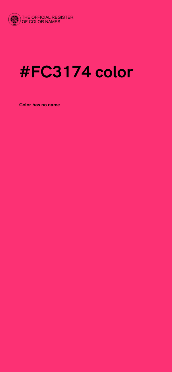 #FC3174 color image