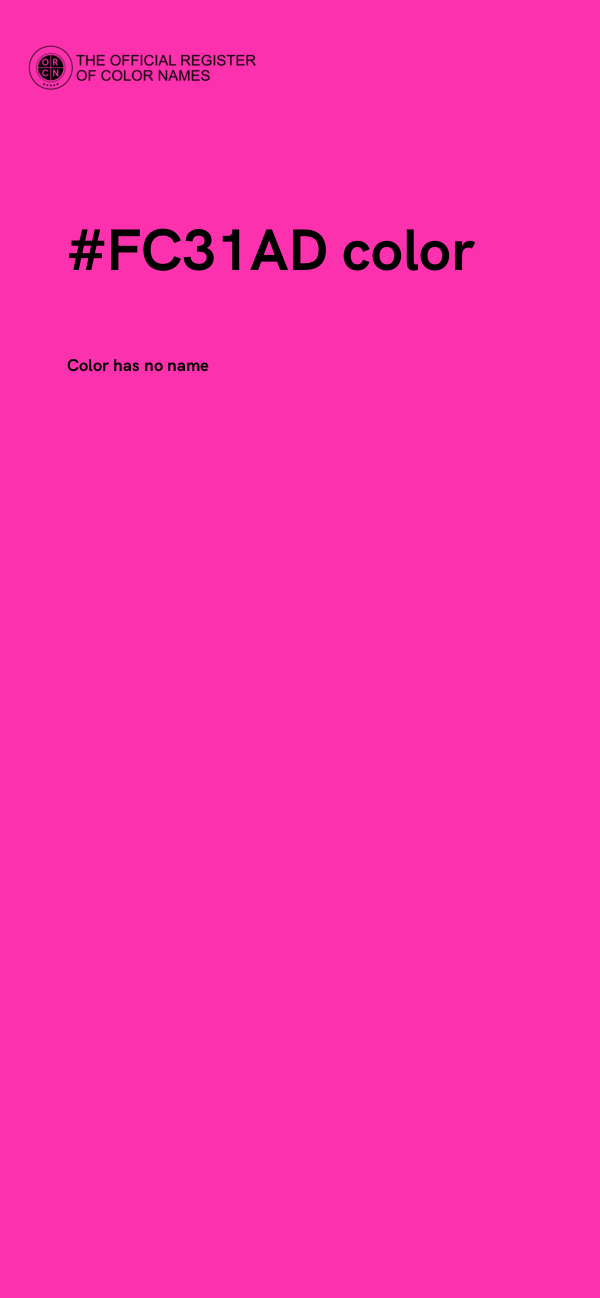 #FC31AD color image