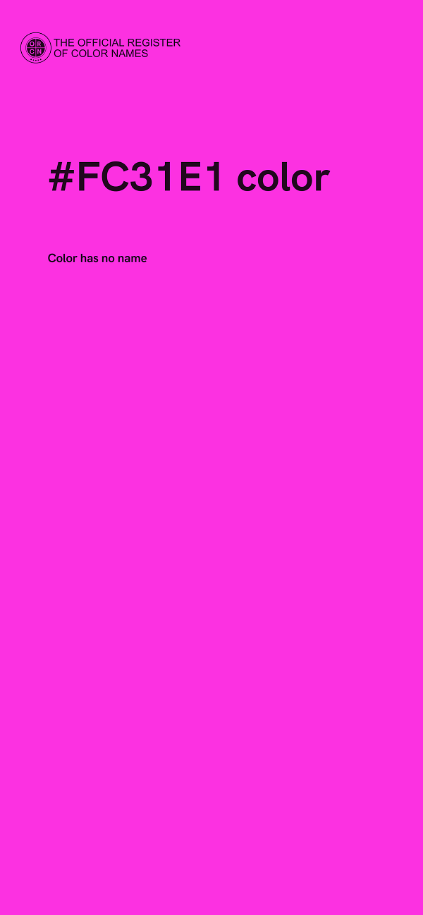 #FC31E1 color image