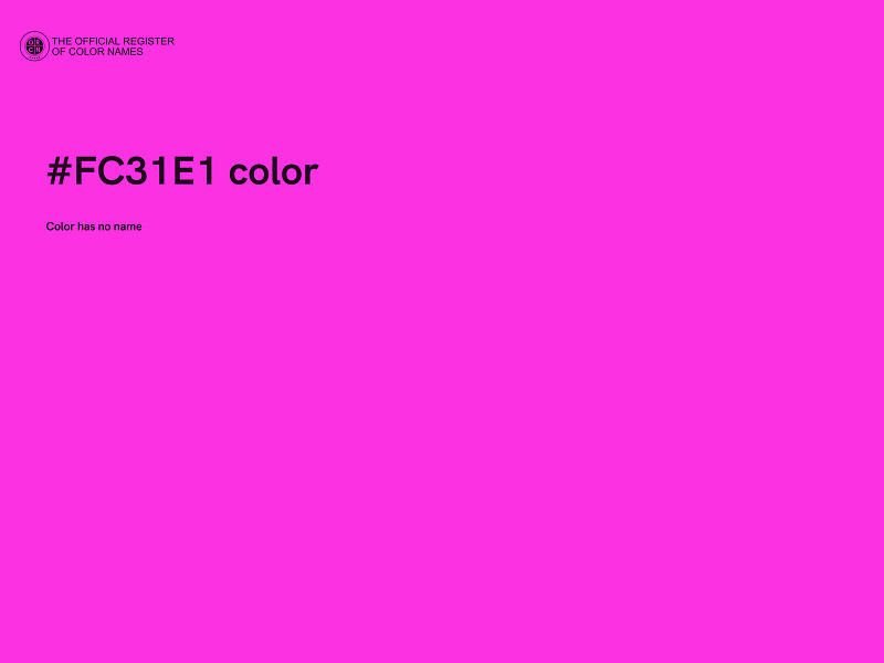 #FC31E1 color image
