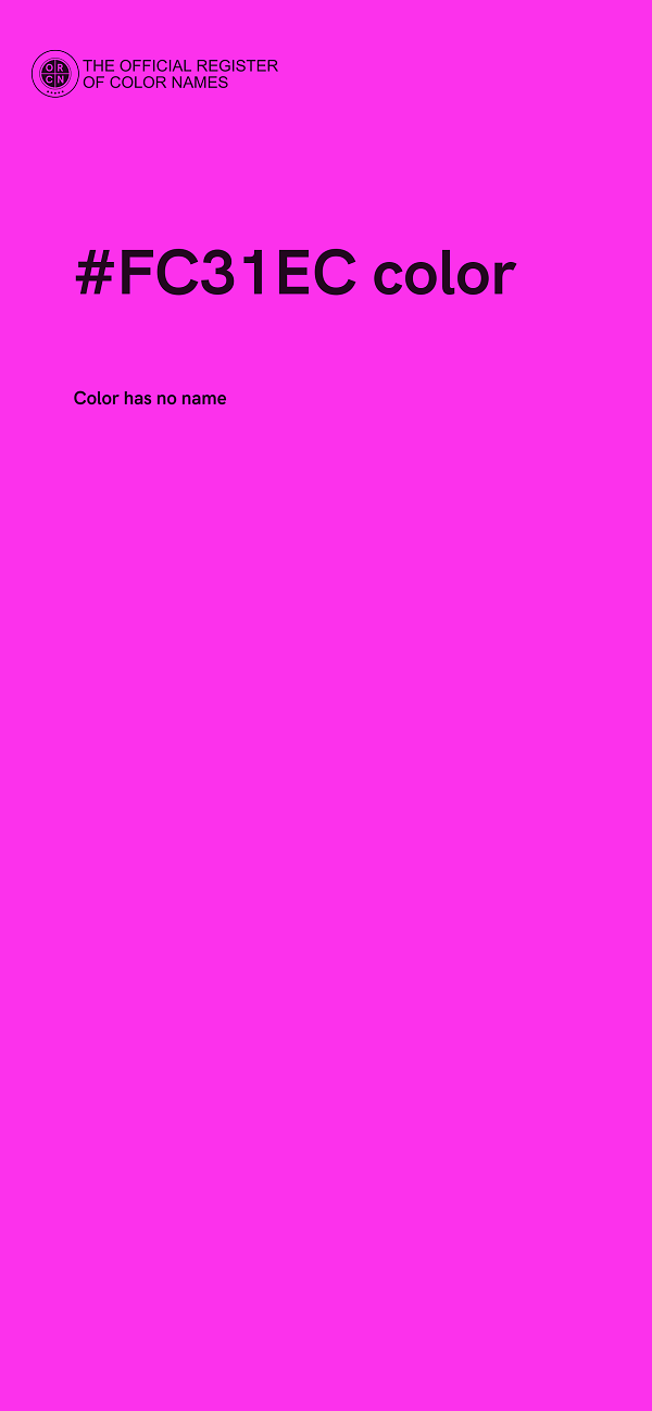 #FC31EC color image