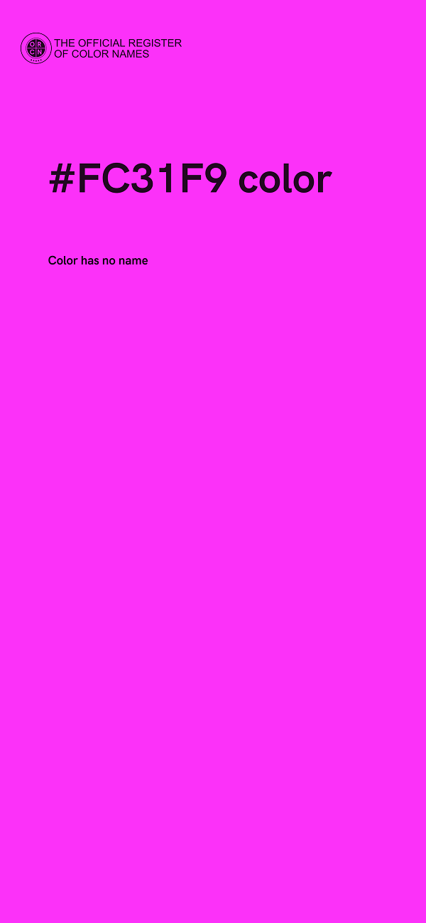#FC31F9 color image