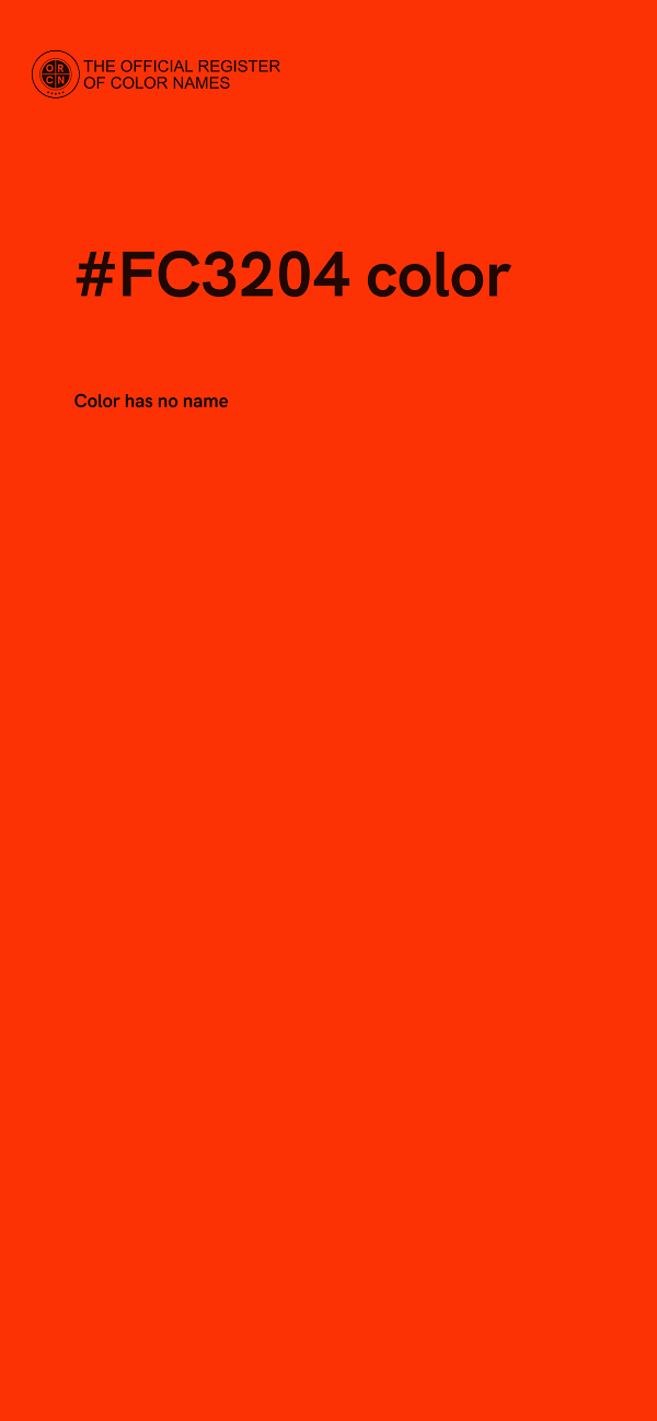 #FC3204 color image