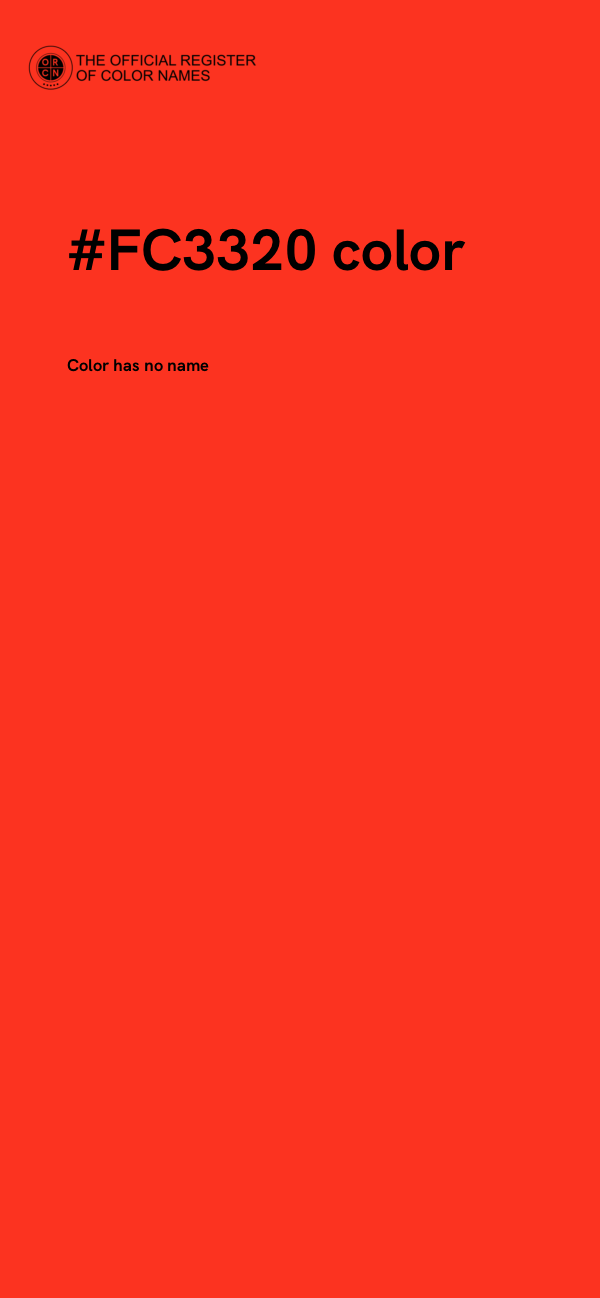 #FC3320 color image