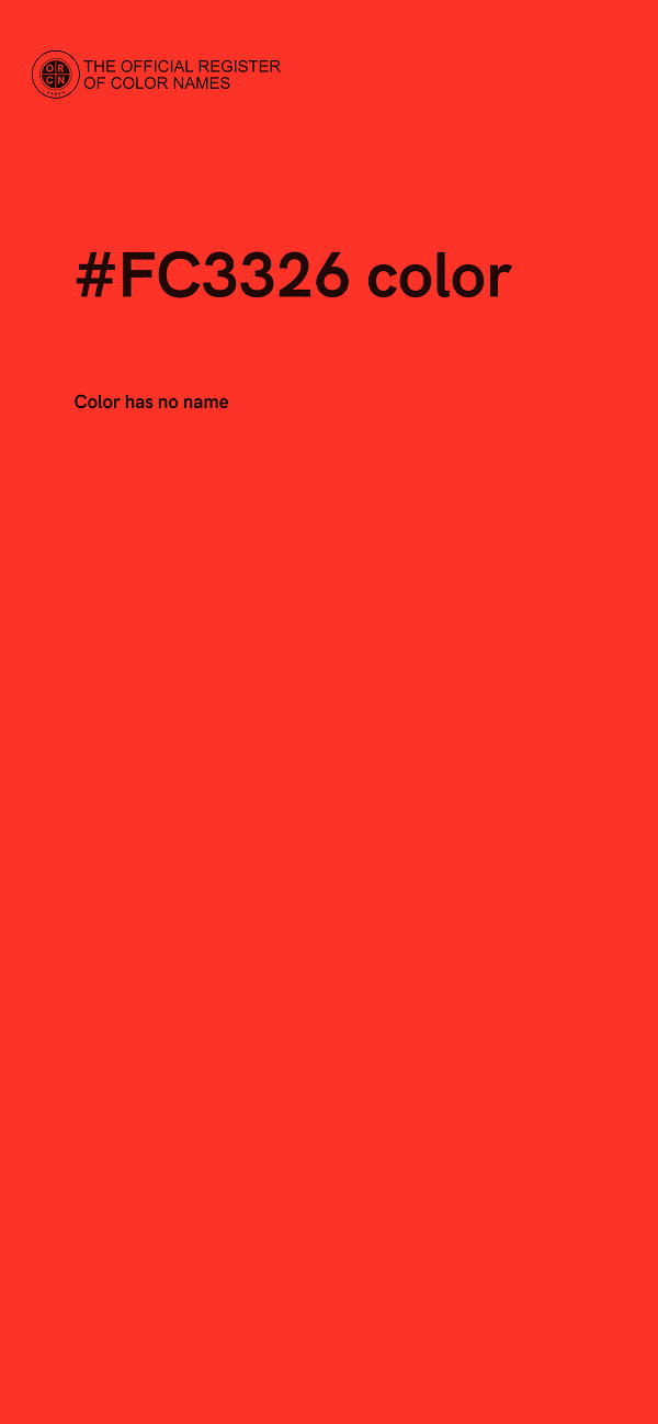 #FC3326 color image