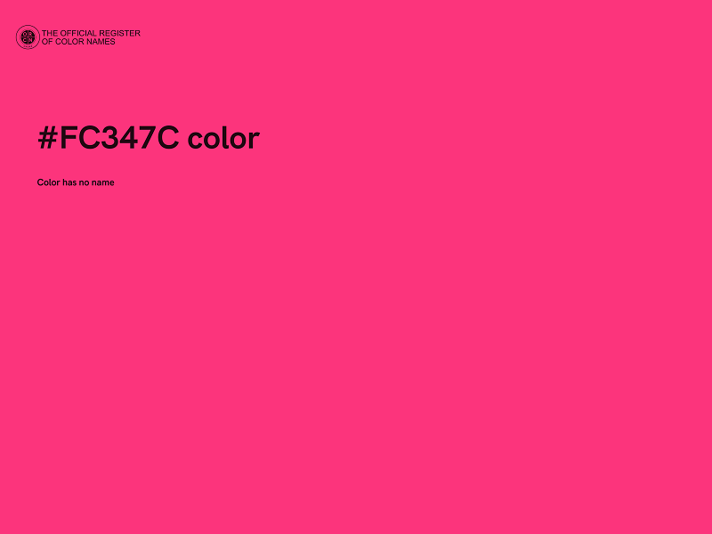 #FC347C color image