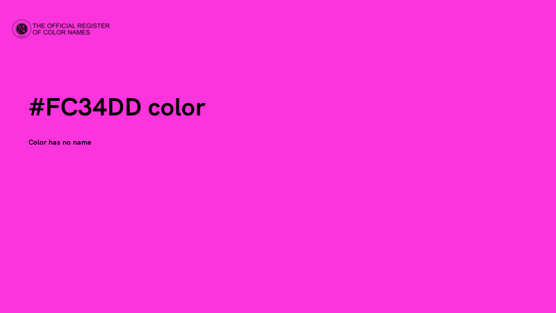 #FC34DD color image