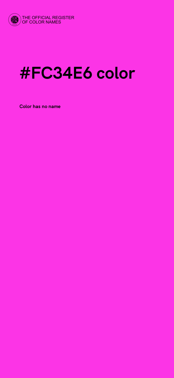 #FC34E6 color image