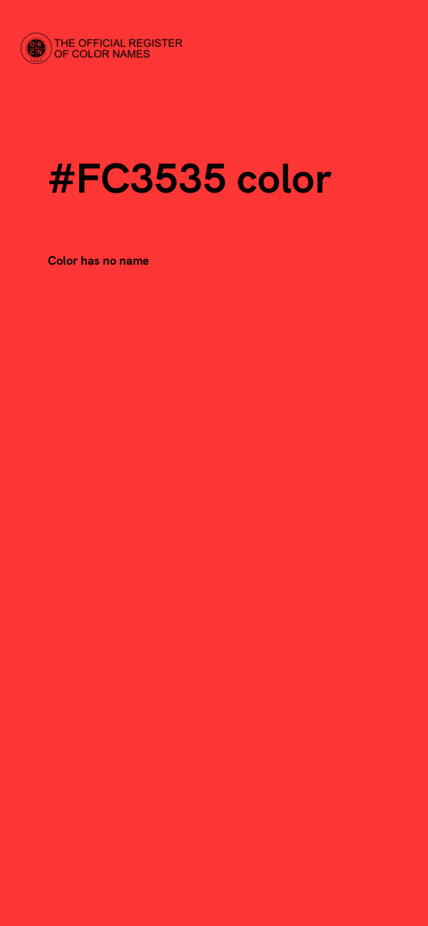 #FC3535 color image