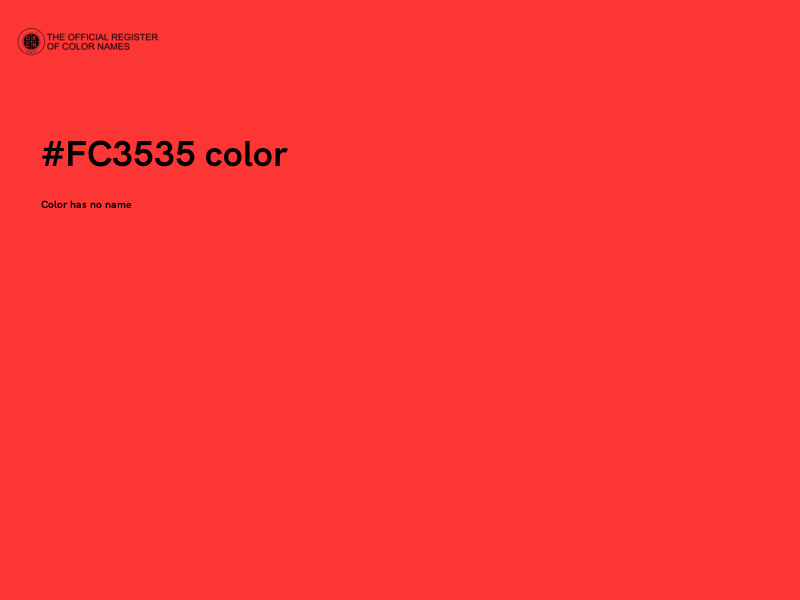 #FC3535 color image