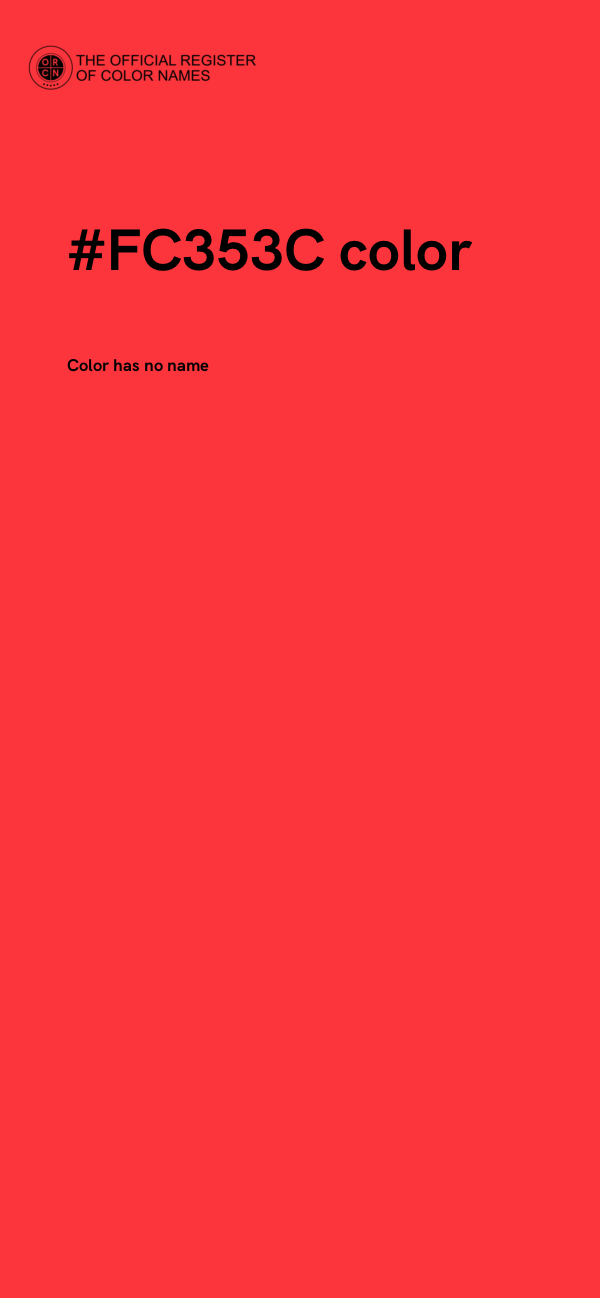 #FC353C color image