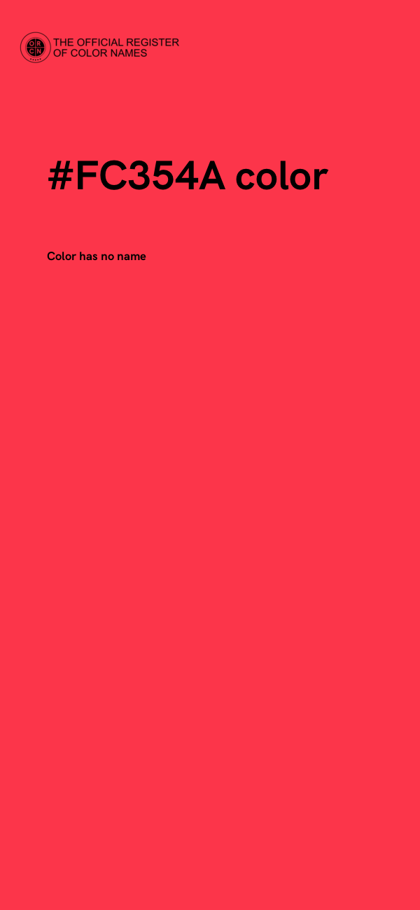 #FC354A color image
