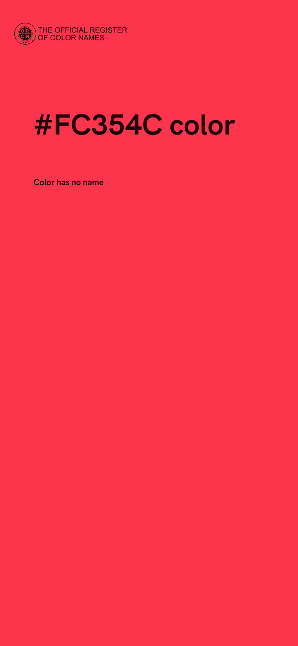 #FC354C color image