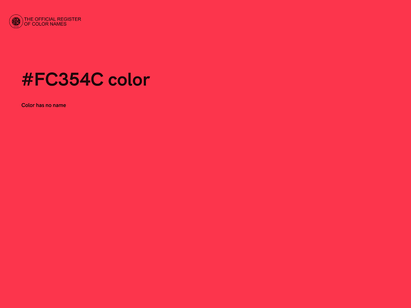 #FC354C color image