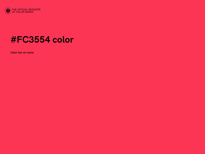 #FC3554 color image
