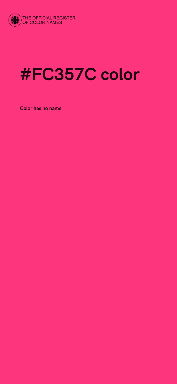 #FC357C color image