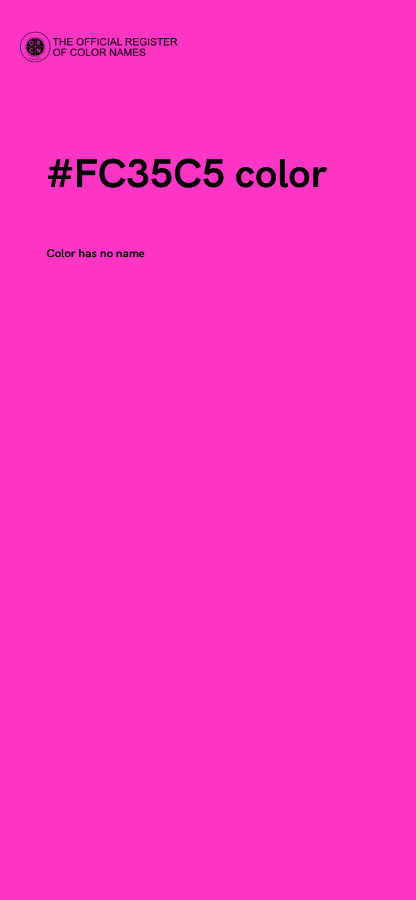 #FC35C5 color image