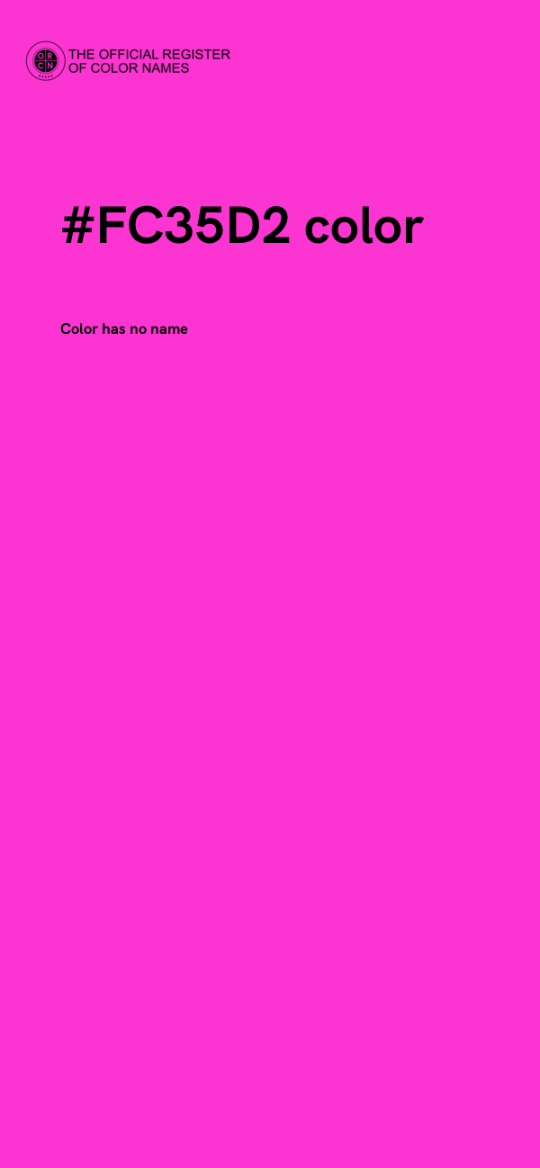 #FC35D2 color image