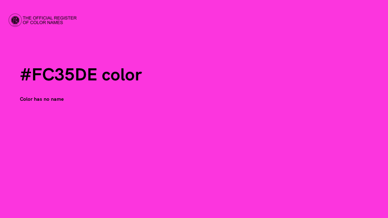#FC35DE color image