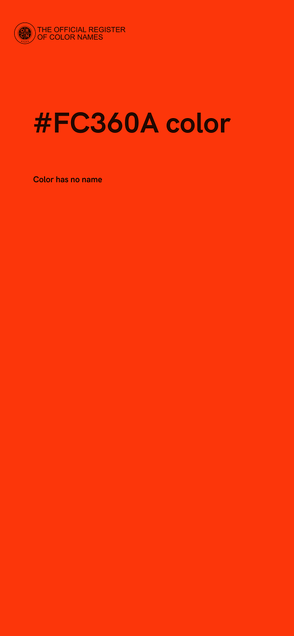 #FC360A color image