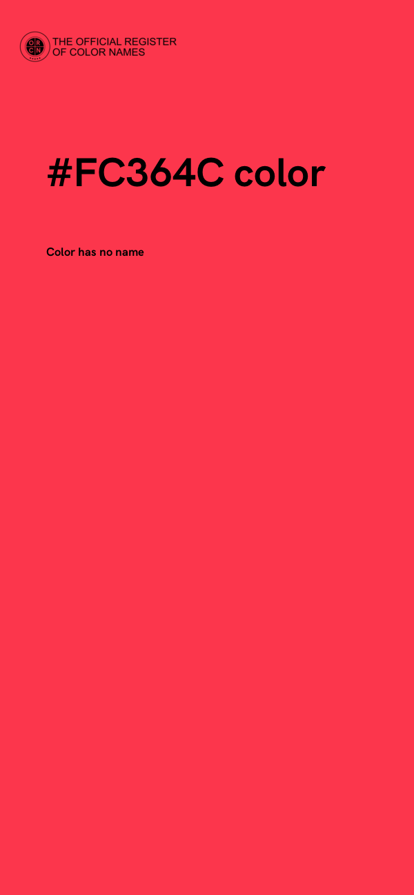 #FC364C color image