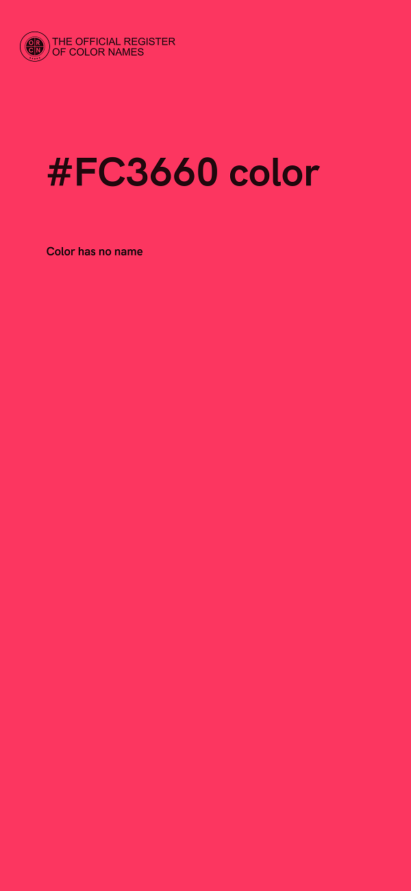 #FC3660 color image