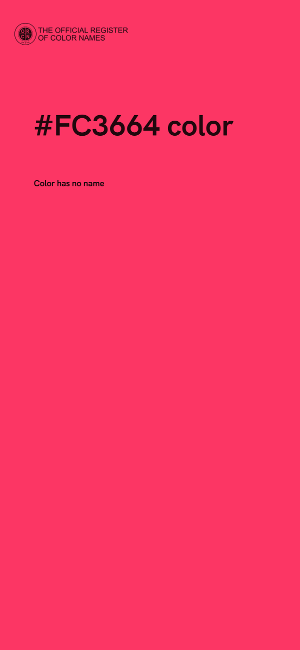 #FC3664 color image