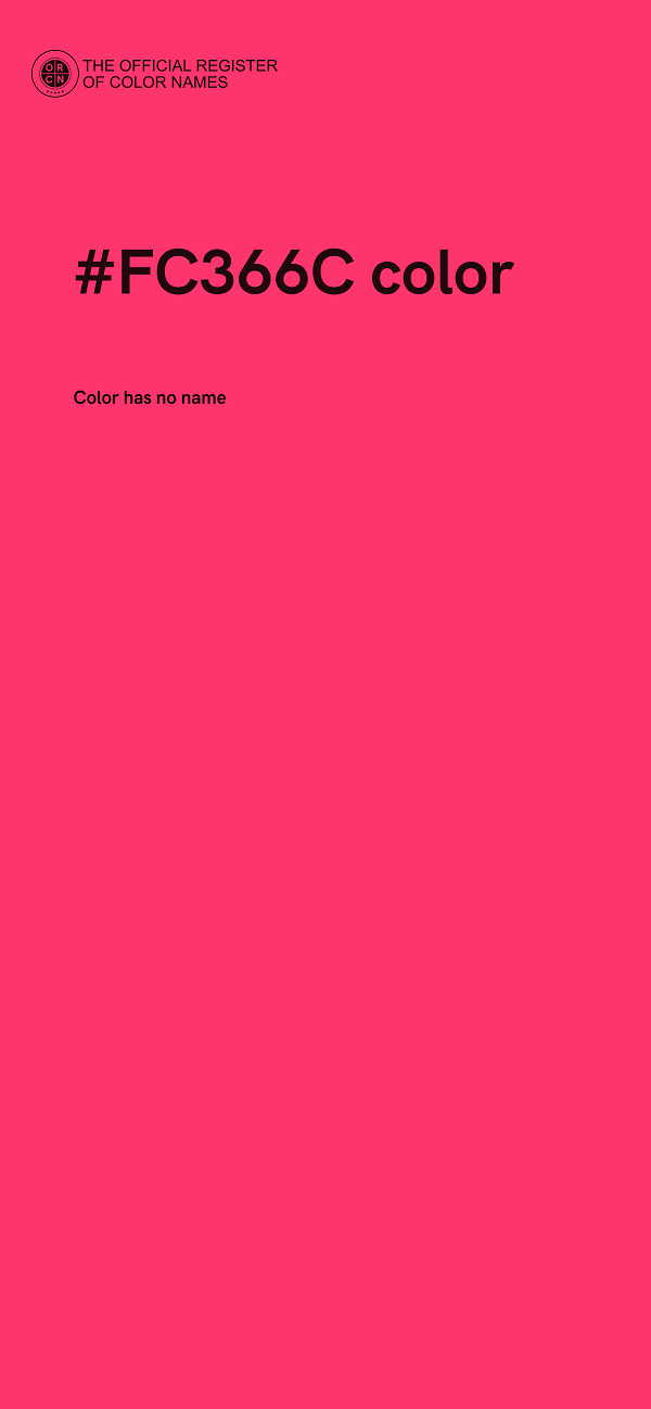 #FC366C color image
