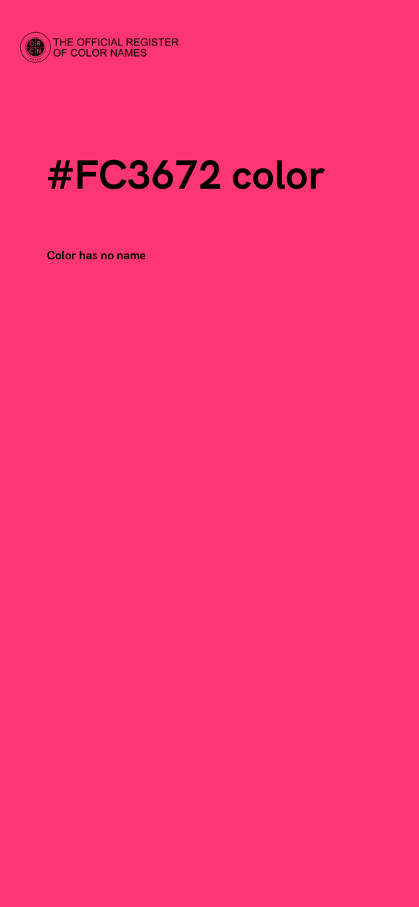 #FC3672 color image
