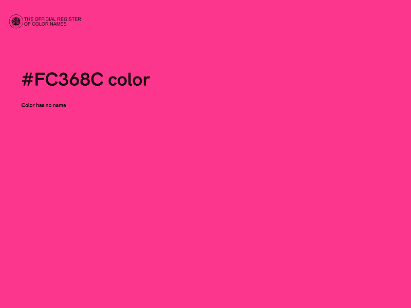 #FC368C color image