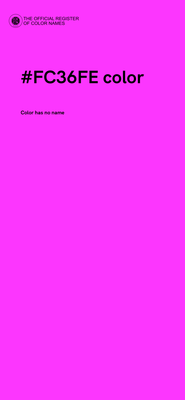#FC36FE color image