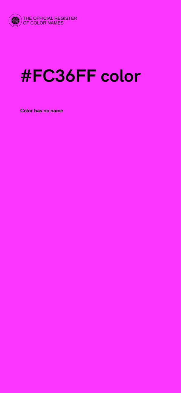 #FC36FF color image