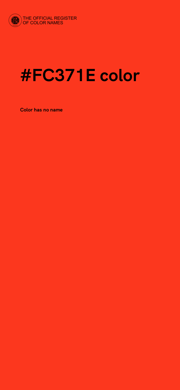 #FC371E color image