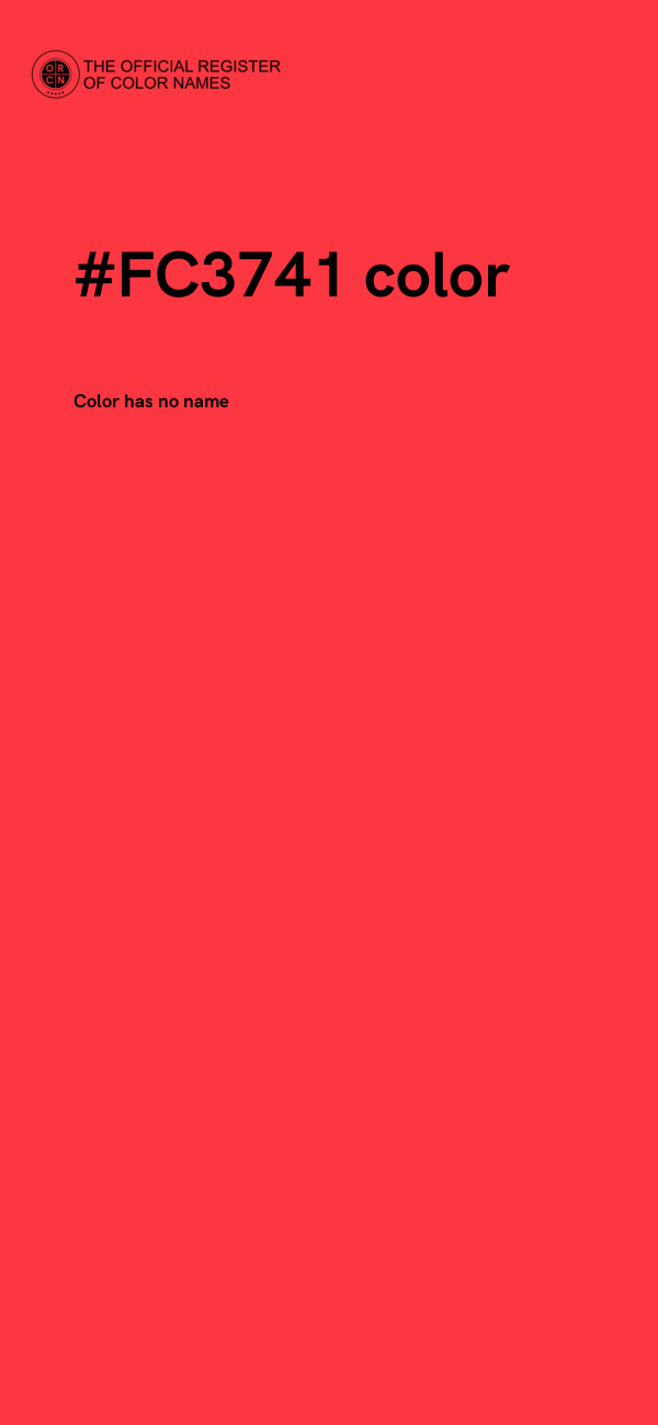 #FC3741 color image