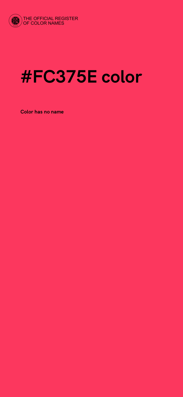 #FC375E color image