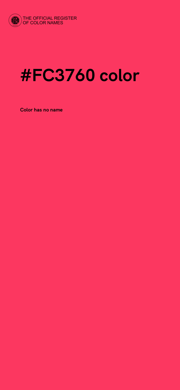 #FC3760 color image