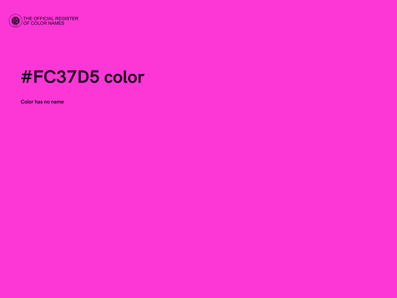 #FC37D5 color image