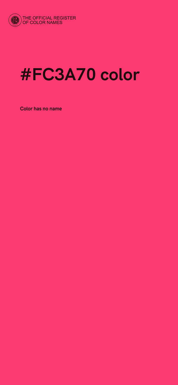 #FC3A70 color image