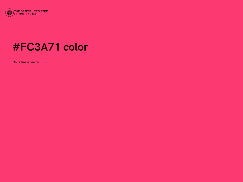 #FC3A71 color image