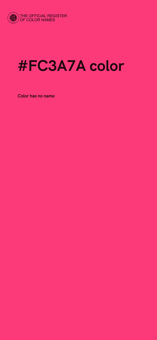 #FC3A7A color image