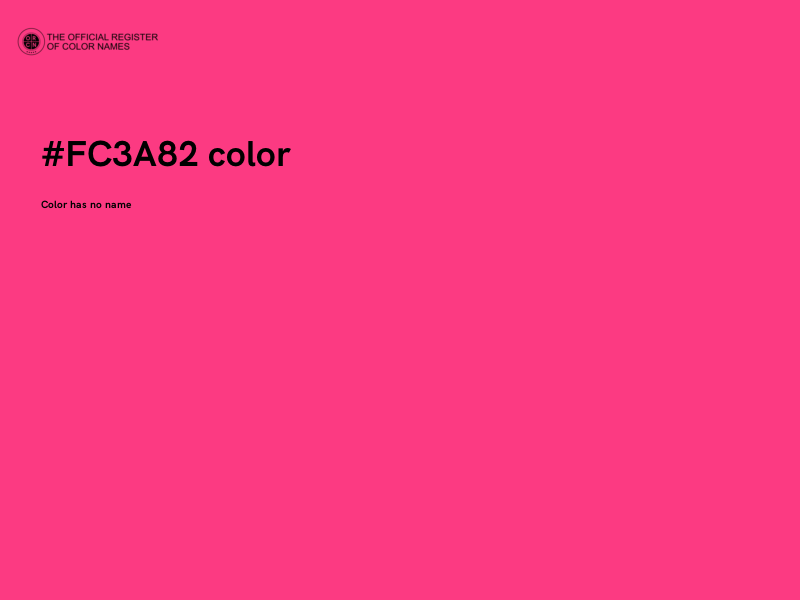 #FC3A82 color image