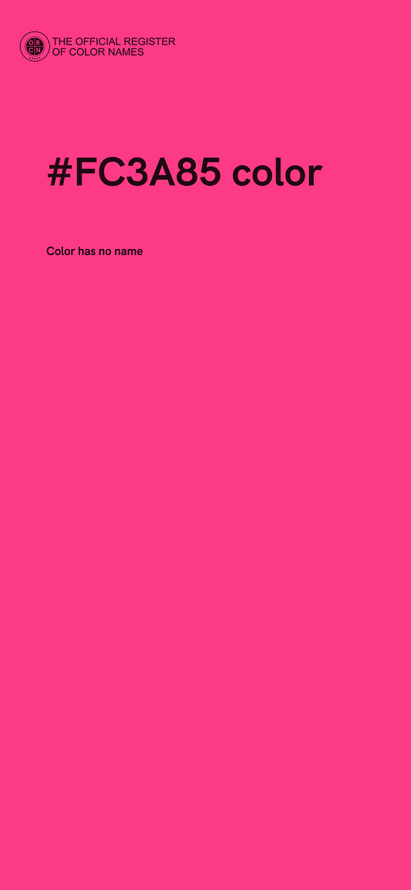 #FC3A85 color image