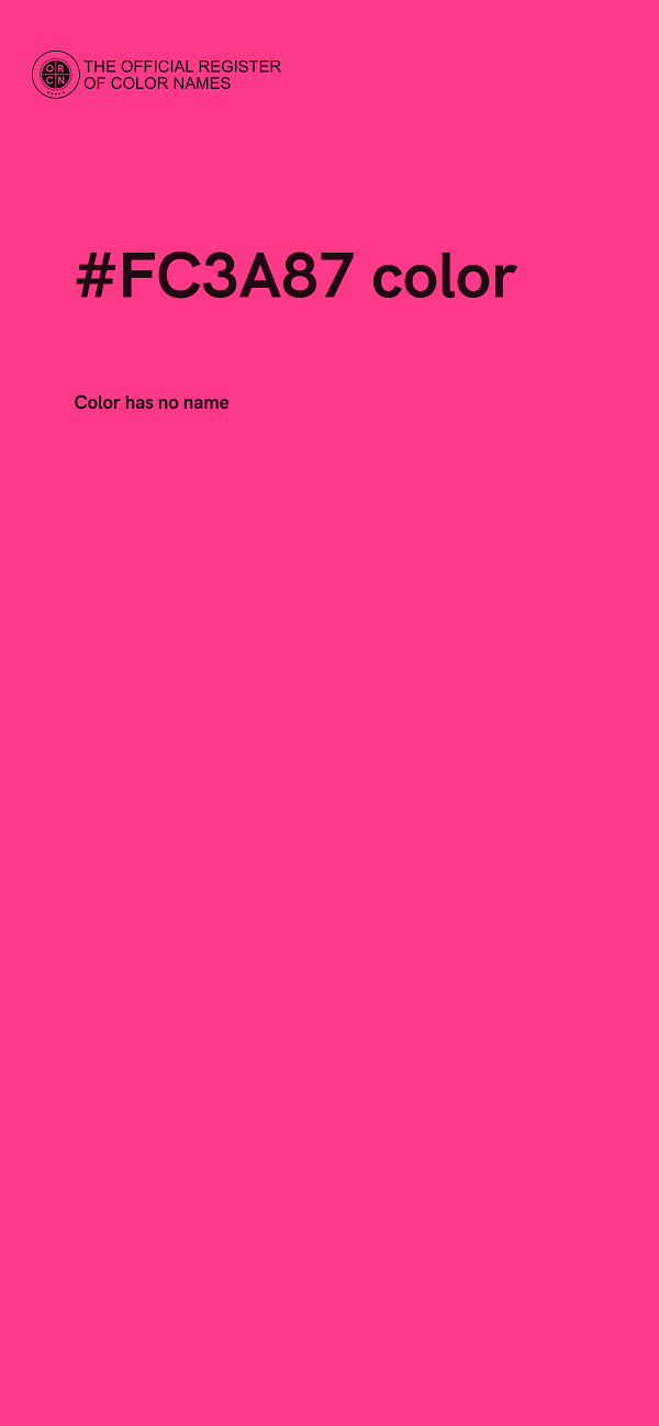 #FC3A87 color image